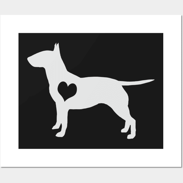 Adore Bull Terriers Wall Art by Psitta